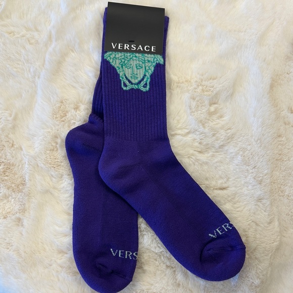 Versace Purple Socks - Authentic